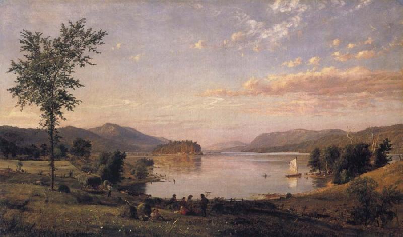 Jasper Cropsey Greenwood Lake,New Jersey oil painting image